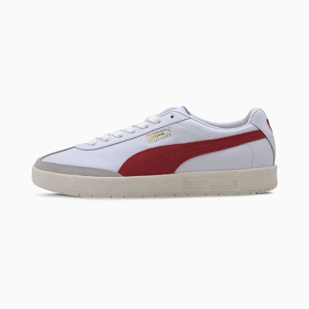 Puma Oslo-City Premium Férfi Sportcipő - Fehér/Szürke ( Hungary - SQWLT7392 )